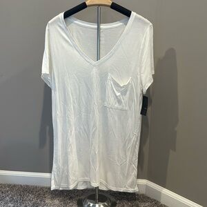 Brand new with tags white pocket tee